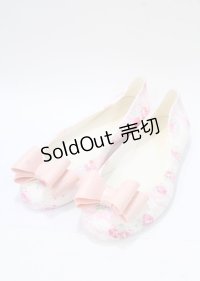 LIZ LISA / Sweet Roseレインシューズ 37 ピンク Y-25-07-22-006-LO-SH-SZ-ZY