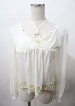 画像1: LIZ LISA / 金刺繍トップス 0 アイボリー Y-25-07-22-052-LO-TO-SZ-ZY