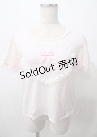 LIZ LISA / チュールハートパフTシャツ 0 ピンク Y-25-07-22-058-LO-TO-SZ-ZY