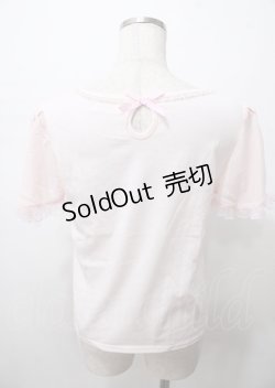 画像2: LIZ LISA / チュールハートパフTシャツ 0 ピンク Y-25-07-22-058-LO-TO-SZ-ZY