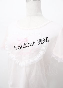 画像3: LIZ LISA / チュールハートパフTシャツ 0 ピンク Y-25-07-22-058-LO-TO-SZ-ZY