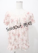 LIZ LISA / 花レーストップス 0 ピンク Y-25-07-22-059-LO-TO-SZ-ZY