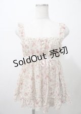 LIZ LISA / 花柄梯子リボンキャミ 0 オフ Y-25-07-22-060-LO-TO-SZ-ZY
