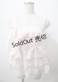 LIZ LISA / チェックフリルキャミソール 0 ピンク Y-25-07-22-061-LO-TO-SZ-ZY
