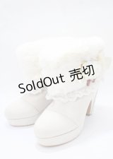 LIZ LISA / ベリーブーケショートブーツ L オフホワイト Y-25-07-22-007-LO-SH-SZ-ZY