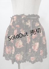 LIZ LISA / ローズ×ドット柄吊りスカート 0 ブラウン Y-25-07-22-066-LO-SK-SZ-ZY
