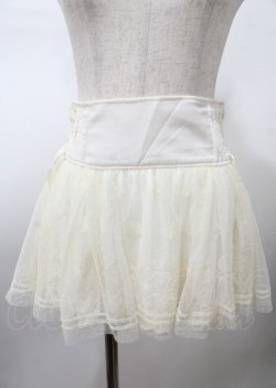 画像1: LIZ LISA / 刺繍レースチュールスカート 0 生成り Y-25-07-22-067-LO-PA-SZ-ZY