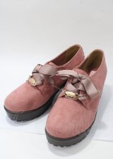 LIZ LISA / スエード厚底パンプス L ピンク Y-25-07-22-002-LO-SH-SZ-ZY