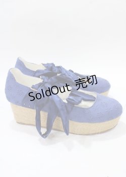 画像4: LIZ LISA / コットンレースバレリーナシューズ L 紺 Y-25-07-22-010-LO-SH-SZ-ZT501