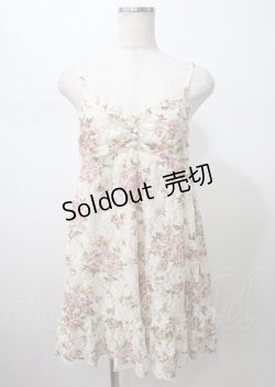 画像1: LIZ LISA / お花レースキャミワンピース 0 アイボリー Y-25-07-22-014-LO-OP-SZ-ZI