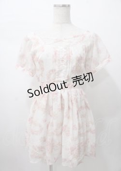 画像1: LIZ LISA / 花柄×天使ドットワンピース 0 オフ白 Y-25-07-22-024-LO-OP-SZ-ZY