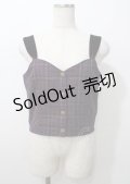axes femme / HOUSEofTARTANコラボビスチェ  紺 Y-25-07-23-033-AX-TO-SZ-ZY