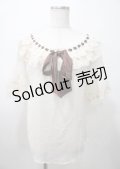 axes femme / レイヤードフリル楊柳トップス  生成り Y-25-07-23-037-AX-TO-SZ-ZY