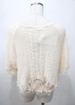 画像2: axes femme / BACKリボンケープ  生成り Y-25-07-23-038-AX-TO-SZ-ZY