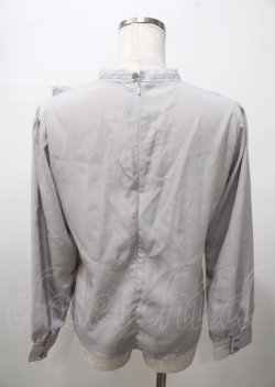 画像2: an another angelus / 立体フラワーレースヨークブラウス  グレー Y-25-07-23-041-CA-BL-SZ-ZY