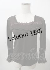 axes femme / 胸レースデザインインナー  ブラウン Y-25-07-23-050-AX-TO-SZ-ZY