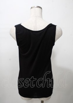 画像2: axes femme / ラメカットレースタンクトップ F 黒 Y-25-07-23-056-AX-TO-SZ-ZY