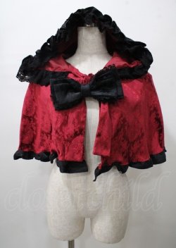画像1: ATELIER PIERROT / 薔薇色の憤怒 ケープ  赤黒 Y-25-07-23-057-EL-JA-SZ-ZY