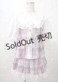 Princess Melody / チェックセットアップ  ピンク Y-25-07-23-059-EL-TO-AS-ZT130
