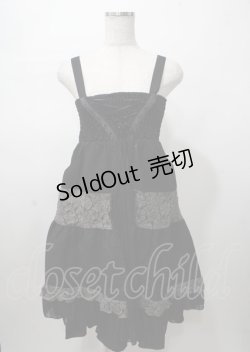 画像1: axes femme / シャーリング2WAYワンピース  黒 Y-25-07-23-061-AX-OP-SZ-ZY