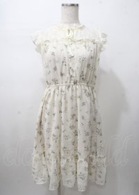 axes femme / レース切替花柄ワンピース  生成り Y-25-07-23-062-AX-OP-SZ-ZT476