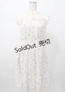 画像1: axes femme / レース切替花柄ワンピース  生成り Y-25-07-23-062-AX-OP-SZ-ZT476