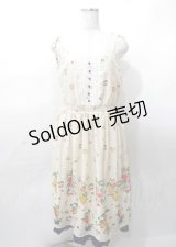 axes femme / ミックスフルーツ柄ワンピース  生成り Y-25-07-23-064-AX-OP-SZ-ZY
