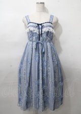 axes femme / 紫陽花柄Aラインワンピース F ブルー Y-25-07-23-066-AX-OP-SZ-ZY