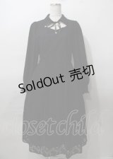 axes femme / 襟付レースワンピース F 黒 Y-25-07-23-070-AX-OP-SZ-ZT476