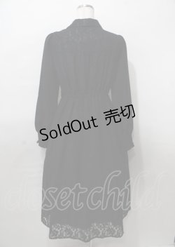 画像2: axes femme / 襟付レースワンピース F 黒 Y-25-07-23-070-AX-OP-SZ-ZT476