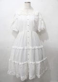 axes femme POETIQUE / リボン付ドーリーロングワンピース M 生成り Y-25-07-23-071-AX-OP-SZ-ZY