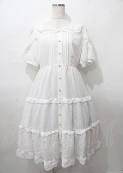 画像1: axes femme POETIQUE / リボン付ドーリーロングワンピース M 生成り Y-25-07-23-071-AX-OP-SZ-ZY