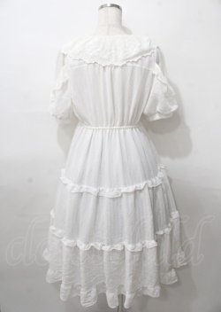 画像2: axes femme POETIQUE / リボン付ドーリーロングワンピース M 生成り Y-25-07-23-071-AX-OP-SZ-ZY