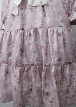 画像4: axes femme / 桜柄ティアードワンピース  ピンク Y-25-07-23-072-AX-OP-SZ-ZY