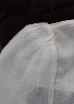 画像4: axes femme POETIQUE / チュールデザインワンピース  ワイン Y-25-07-23-075-AX-OP-SZ-ZY