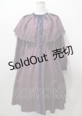 axes femme POETIQUE / 刺繍ケープ付きワンピース  パープル Y-25-07-23-077-AX-OP-SZ-ZT477