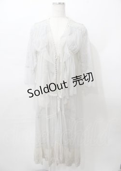 画像1: axes femme / レイヤード風レースガウン  グレー Y-25-07-23-078-AX-TO-SZ-ZY