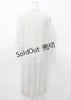 画像2: axes femme / レイヤード風レースガウン  グレー Y-25-07-23-078-AX-TO-SZ-ZY