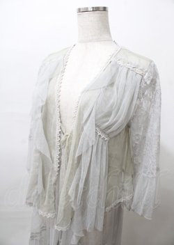 画像3: axes femme / レイヤード風レースガウン  グレー Y-25-07-23-078-AX-TO-SZ-ZY