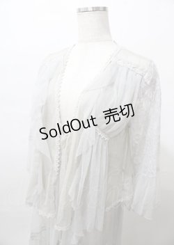 画像3: axes femme / レイヤード風レースガウン  グレー Y-25-07-23-078-AX-TO-SZ-ZY