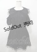 Swankiss / レースセーラーワンピース  黒 Y-25-07-23-087-CA-OP-SZ-ZT257