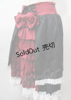 画像3: ATELIER PIERROT /  レクイエムに秘める愛スカート  赤黒 Y-25-07-23-092-EL-SK-SZ-ZY