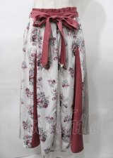 axes femme / ローズ柄切替ロングフレアスカート   Y-25-07-23-096-AX-SK-SZ-ZY