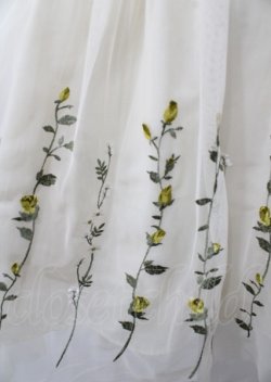 画像3: an another angelus / ボタニカルローズ刺繍チュールスカート  生成り Y-25-07-23-097-CA-SK-SZ-ZY