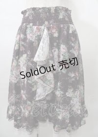 axes femme / 花柄マルチWAYスカート  ダークパープル Y-25-07-23-104-AX-SK-SZ-ZT478