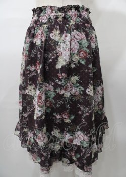 画像2: axes femme / 花柄マルチWAYスカート  ダークパープル Y-25-07-23-104-AX-SK-SZ-ZY