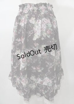 画像2: axes femme / 花柄マルチWAYスカート  ダークパープル Y-25-07-23-104-AX-SK-SZ-ZT478