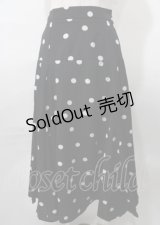 tocco / ドットスカート  黒 Y-25-07-23-106-LO-SK-SZ-ZY