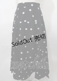 tocco / ドットスカート  黒 Y-25-07-23-106-LO-SK-SZ-ZY