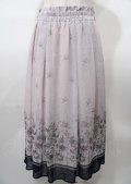 axes femme / アネモネ柄パイピングスカート  ピンク Y-25-07-23-110-AX-SK-SZ-ZY